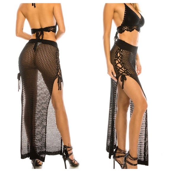 Knit Crochet Skirt & Swim Cover Up - Picture 3 of 7